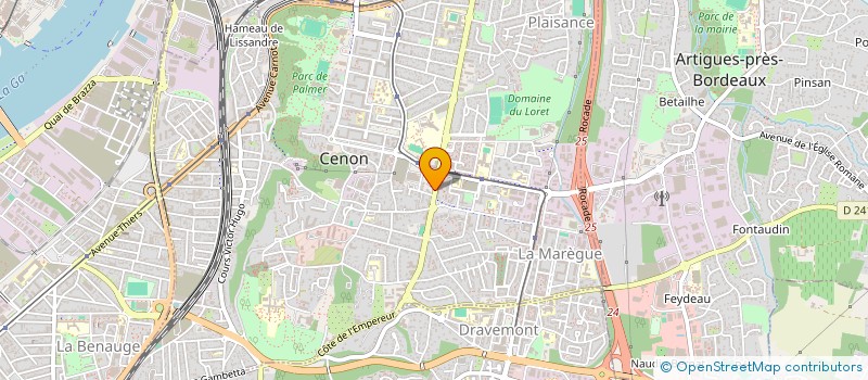 localisation de l'entreprise O'QG MARKET à CENON