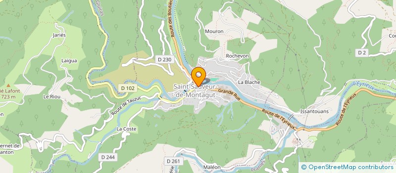 localisation de l'entreprise O QUINZE  SAINT-SAUVEUR-DE-MONTAGUT