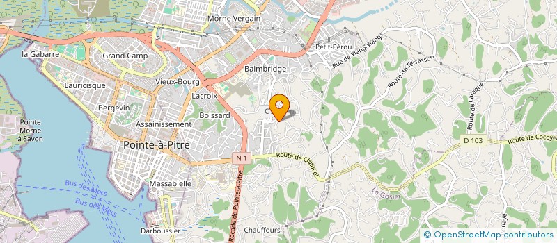 localisation de l'entreprise O'QUOTIDIEN à LES ABYMES