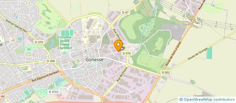 localisation de l'entreprise O R A à GONESSE