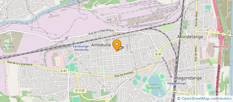 localisation de l'entreprise O.R.E.  AMNEVILLE