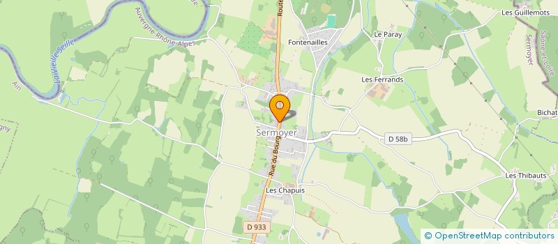 localisation de l'entreprise O.R.G  SERMOYER