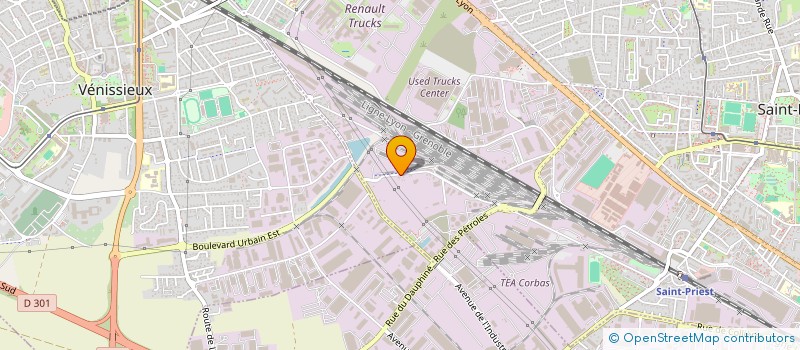 localisation de l'entreprise O.R.G.B.  SAINT-PRIEST