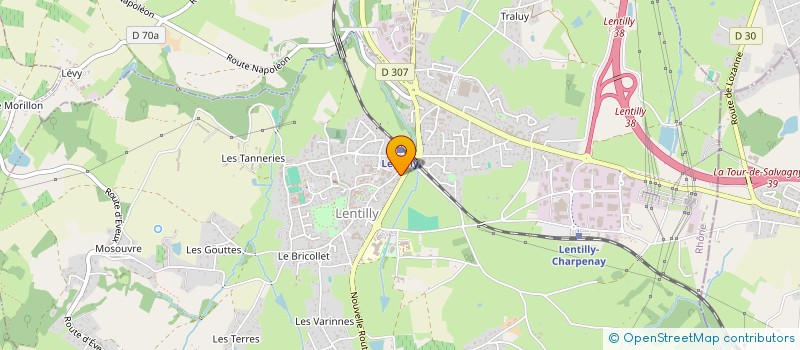 localisation de l'entreprise O'RA CONSEIL  LENTILLY