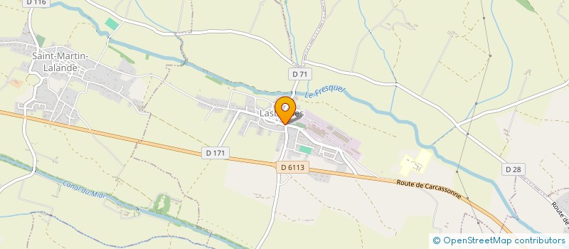 localisation de l'entreprise O'RAVEN  LASBORDES