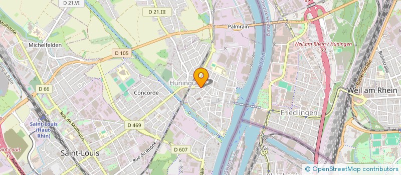 localisation de l'entreprise O'REGAL  HUNINGUE