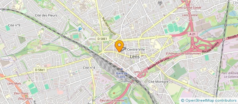 localisation de l'entreprise O ' REGAL LENS  LENS