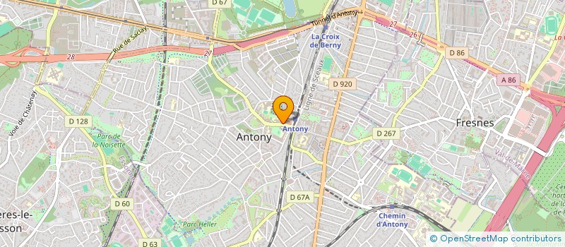 localisation de l'entreprise O'REILLY CONSULTANTS à ANTONY