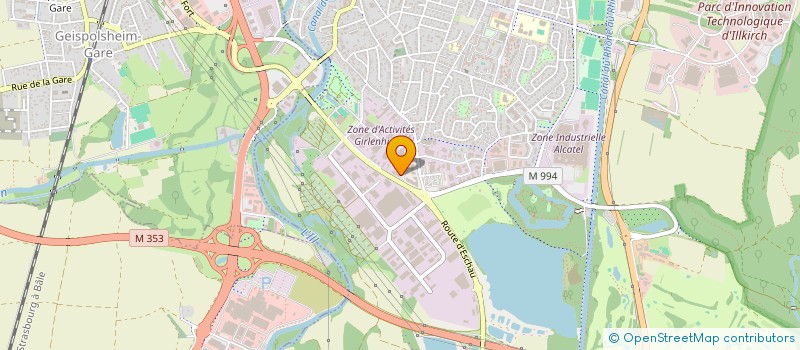 localisation de l'entreprise O'RICOCHET  ILLKIRCH-GRAFFENSTADEN