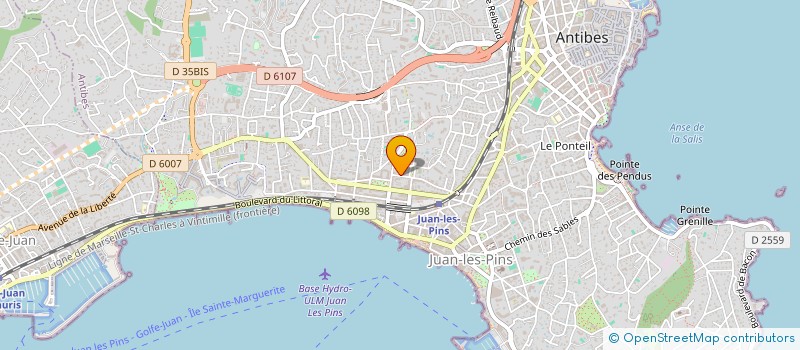 localisation de l'entreprise O-RIGINES MEDIAS  ANTIBES