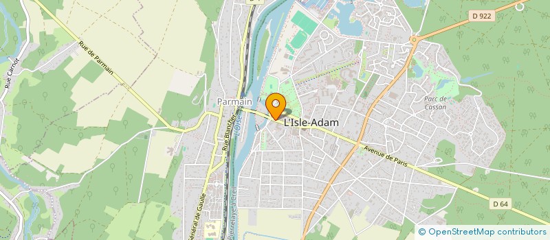 localisation de l'entreprise O ROYAL TEA  L'ISLE-ADAM