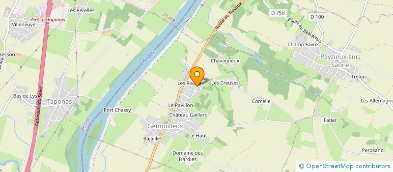 localisation de l'entreprise O.S.  GENOUILLEUX