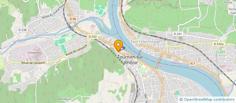 localisation de l'entreprise O & S à TOURNON-SUR-RHONE