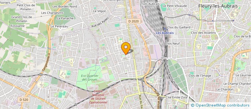 localisation de l'entreprise O.S.B. SECURITY à ORLEANS