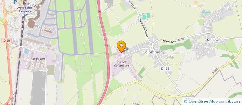 localisation de l'entreprise O.S.C. à COLOMBIER-SAUGNIEU