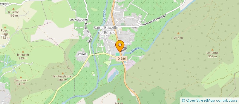 localisation de l'entreprise O.S CONSTRUCTIONS  SAINT-BAUZILLE-DE-PUTOIS