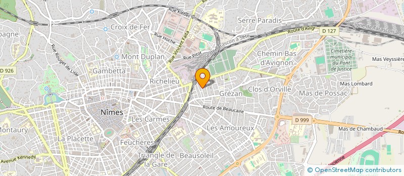 localisation de l'entreprise O.S.E (ORIENTATION SENS ENVIES)  NIMES