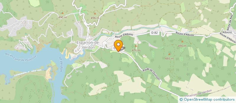 localisation de l'entreprise O.S IMMO  ESPARRON-DE-VERDON