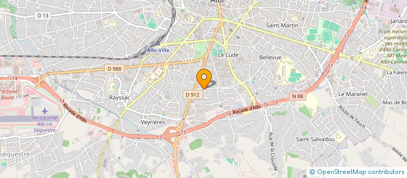 localisation de l'entreprise O.S INVEST  ALBI