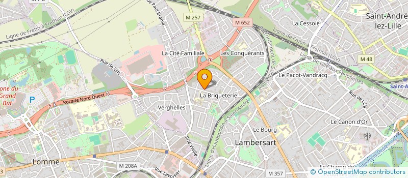 localisation de l'entreprise O.S.M à LAMBERSART