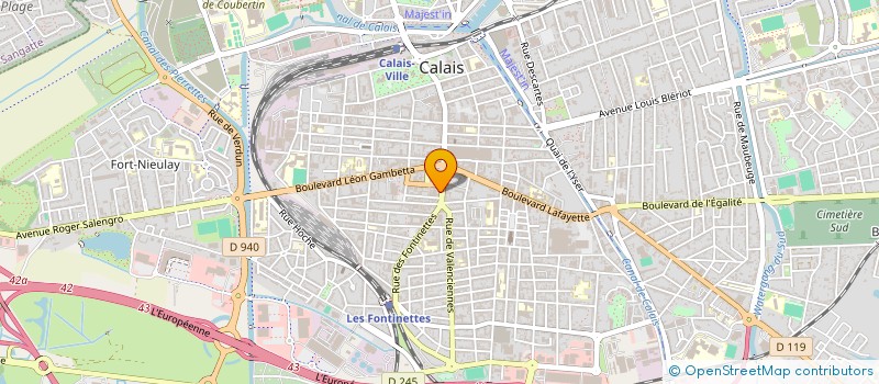localisation de l'entreprise O.S.M.O.S.E. à CALAIS