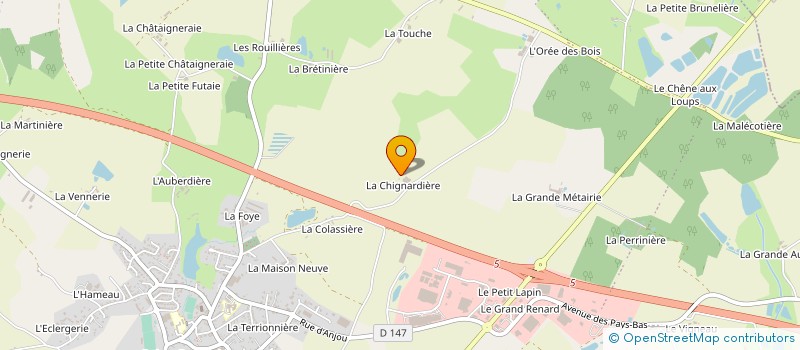 localisation de l'entreprise O.S. METALLERIE à SEVREMOINE