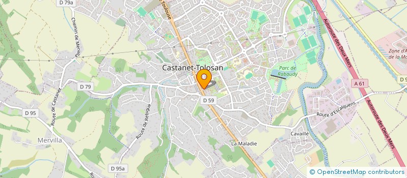localisation de l'entreprise O' SAKURA à CASTANET-TOLOSAN