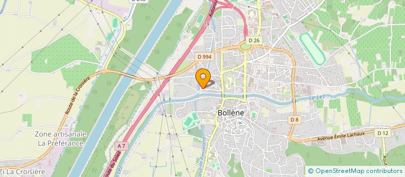 localisation de l'entreprise O'SAUFY  BOLLENE