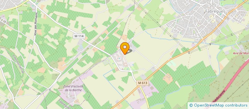 localisation de l'entreprise O'SENS VERT à FABREGUES