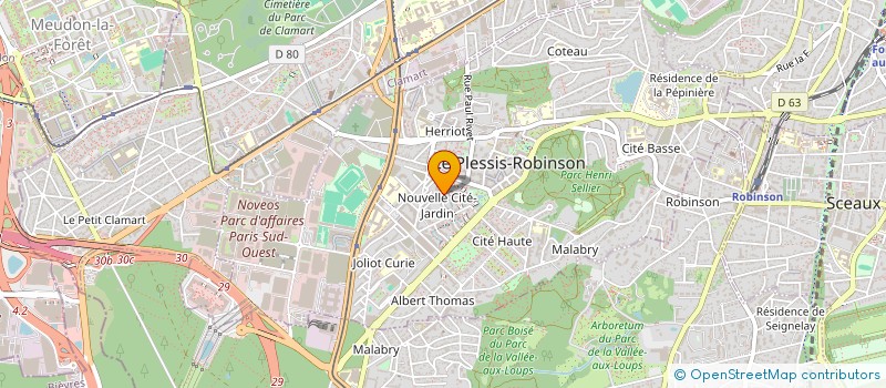 localisation de l'entreprise O'SERVICE2 à LE PLESSIS-ROBINSON