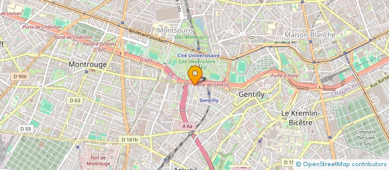 localisation de l'entreprise O + SERVICES à GENTILLY