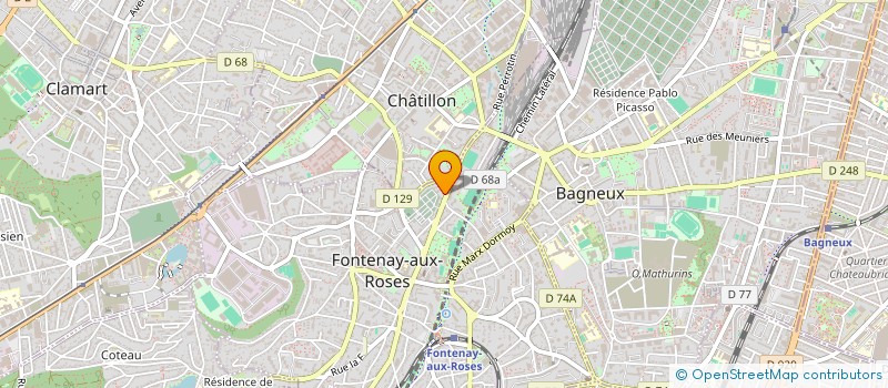 localisation de l'entreprise O'SERVICES à FONTENAY-AUX-ROSES