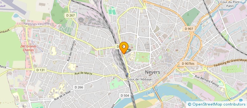 localisation de l'entreprise O'SERVICES à NEVERS
