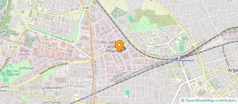 localisation de l'entreprise O'SEVEN  ARGENTEUIL