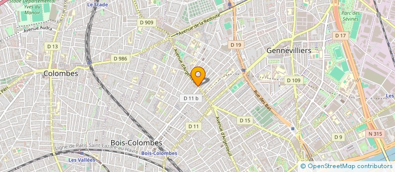 localisation de l'entreprise O'SIMBA à BOIS-COLOMBES