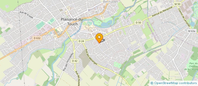 localisation de l'entreprise O SKI PASSION SKI CLUB DE PLAISANCE DU TOUCH  PLAISANCE-DU-TOUCH