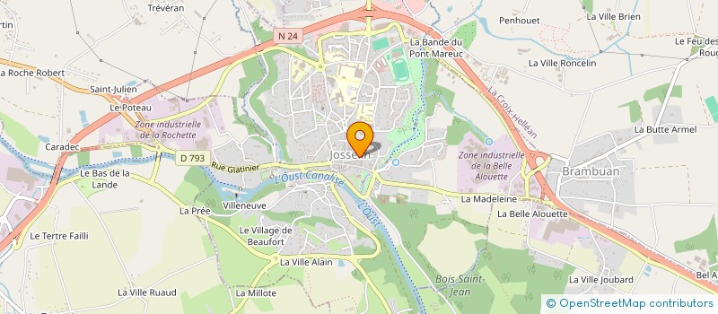 localisation de l'entreprise [O]SLAM ETC  JOSSELIN