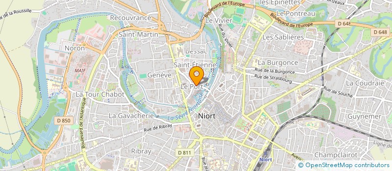 localisation de l'entreprise O'SMOZE à NIORT