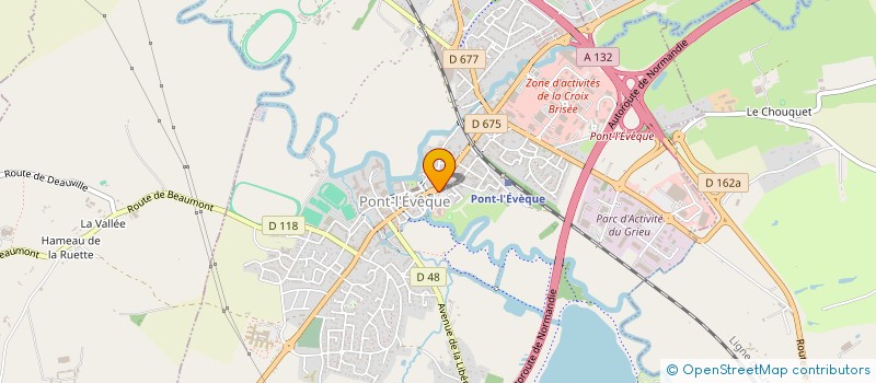 localisation de l'entreprise O SOINS DES MONDES  PONT L'EVEQUE