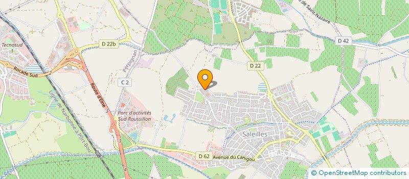 localisation de l'entreprise O SOLEIL A SALEILLES  SALEILLES