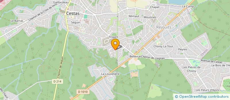 localisation de l'entreprise O' SON DES COULEURS à CESTAS