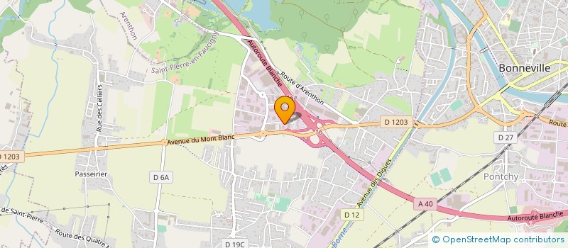 localisation de l'entreprise O'SPAS CONCEPT  SAINT-PIERRE-EN-FAUCIGNY