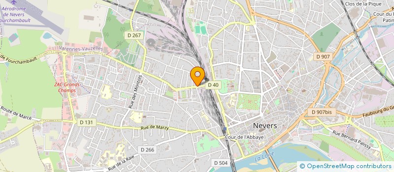 localisation de l'entreprise O SPORE à NEVERS
