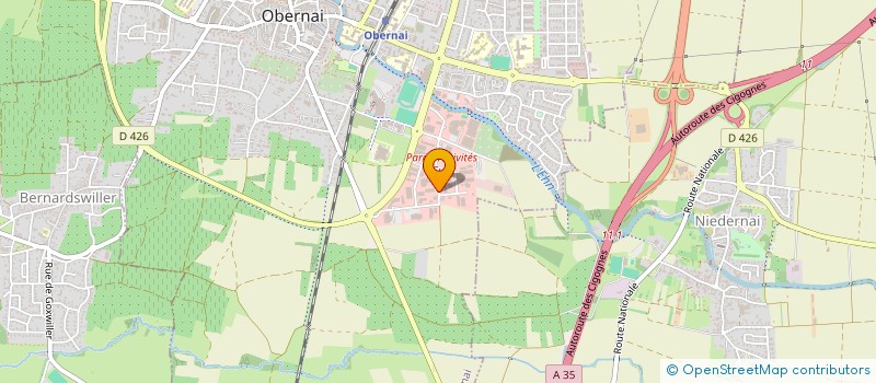 localisation de l'entreprise O'SPORT à OBERNAI
