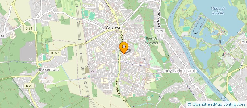 localisation de l'entreprise O'SPORT à VAUREAL