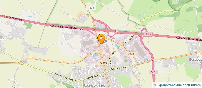 localisation de l'entreprise O'SQUASH'EURE  BOURG-ACHARD