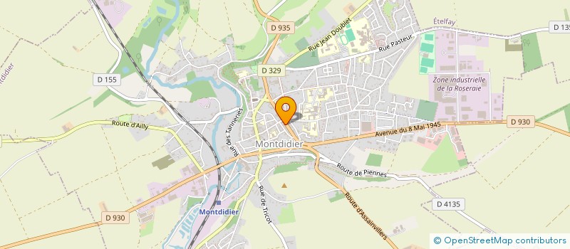 localisation de l'entreprise O'STAND à MONTDIDIER