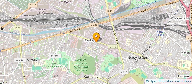 localisation de l'entreprise O'STUDIO à ROMAINVILLE