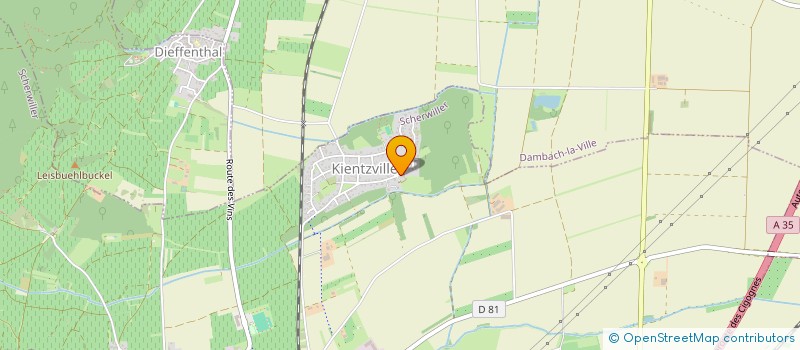 localisation de l'entreprise O'STUDIO  SCHERWILLER