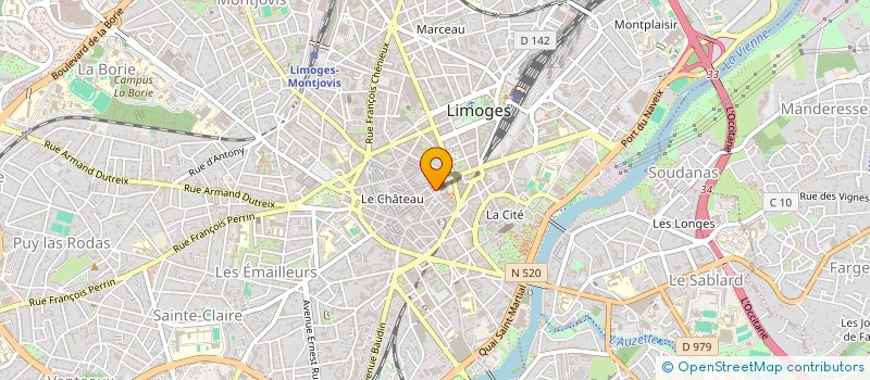 localisation de l'entreprise O SUD-OUEST  LIMOGES